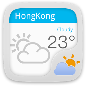 Concise white GOWeatherEX.apk 1.6