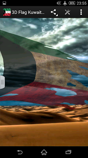 3D Flag Kuwait LWP