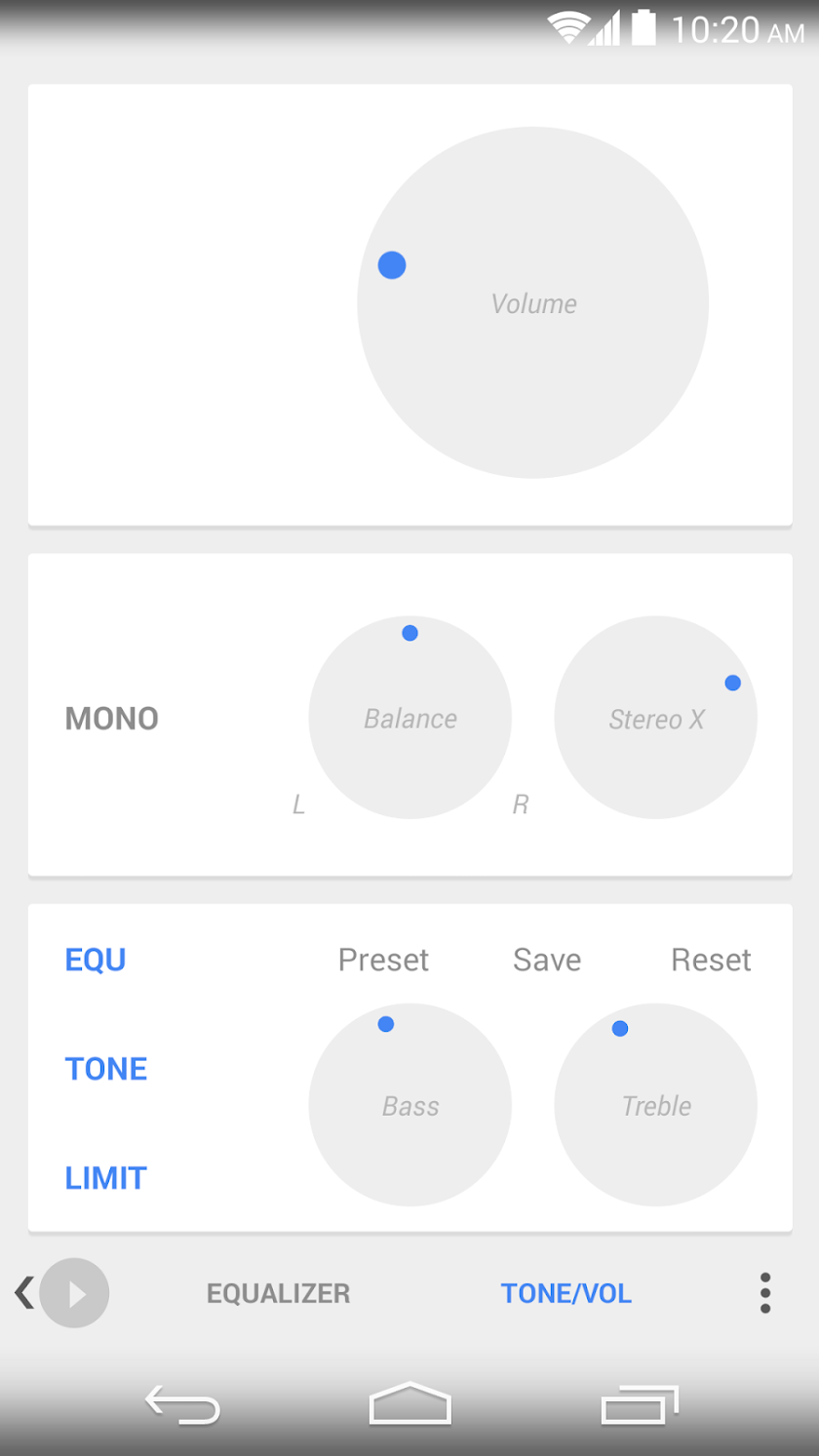 Skin for Poweramp Now/Card UI Screen 3