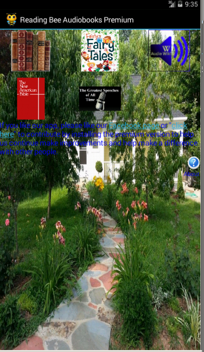 Android application Reading Bee Audiobooks Premium screenshort