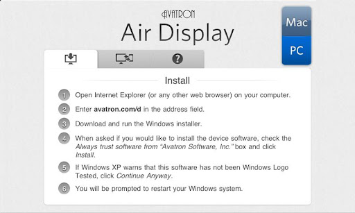 air display windows скачать