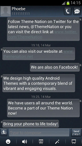 GO SMS Theme - Treflux