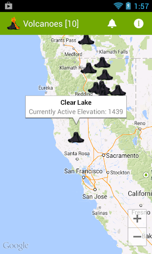 Volcanoes - Map Info and News