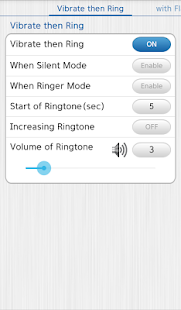 Vibrate then Ring with Flash + - screenshot thumbnail