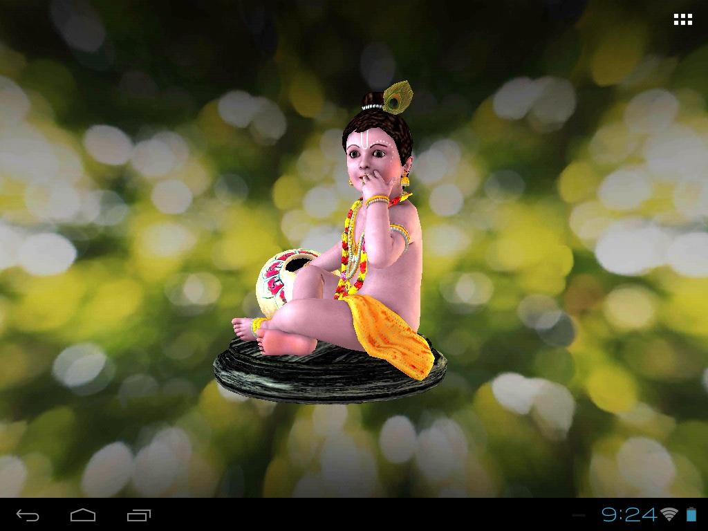 3D Krishna Laddu Gopal Live Wallpaper Android Apps On Google Play