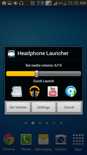 Headphone Launcher