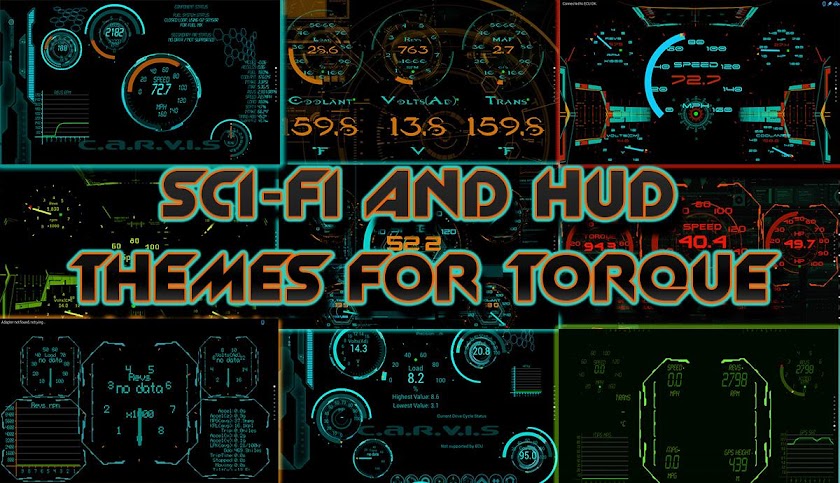 Sci Fi &amp; HUD TORQUE OBD 2 Screen 1