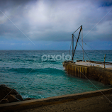 Cascade Bay Pier, Norfolk Island by Bill McPhail -  
