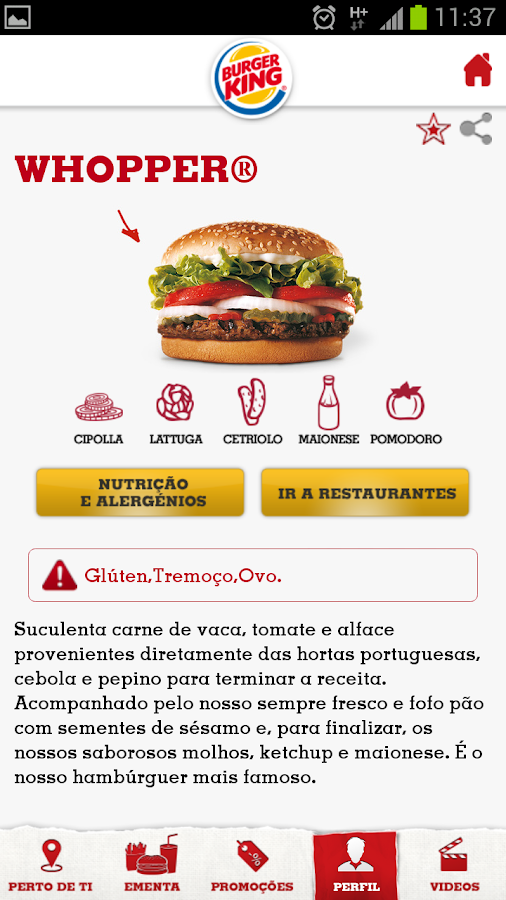 Burger King Portugal - screenshot