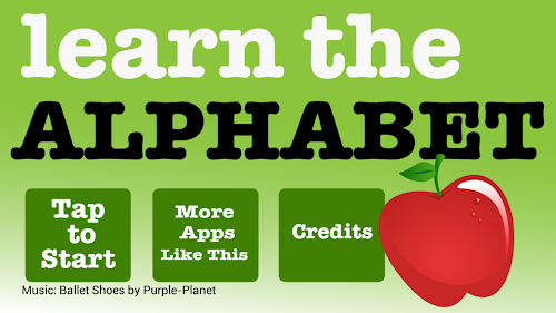Android application Learn the Alphabet screenshort