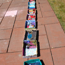 Fabric Collage Trays