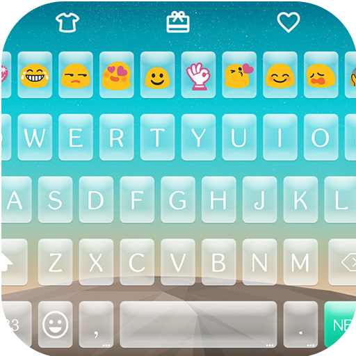 Blue Sky Skin Emoji Keyboard LOGO-APP點子