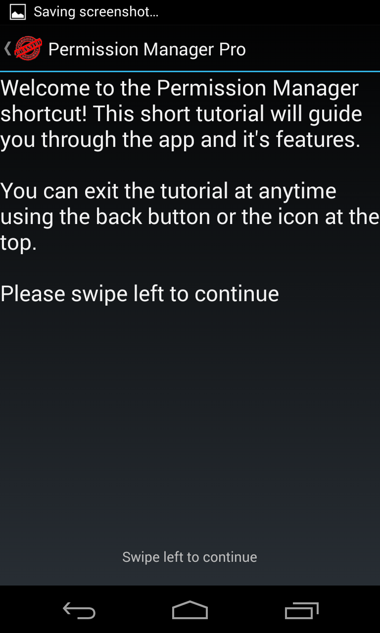 Permission Manager Pro Screen 1
