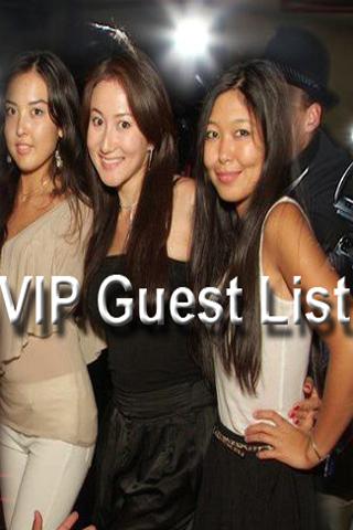 VIP GUEST LIST