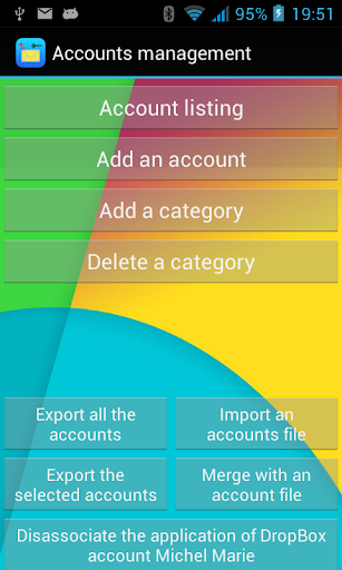 Accounts management