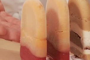 Spiced Butternut Squash, Apple and Pomegranate Pops