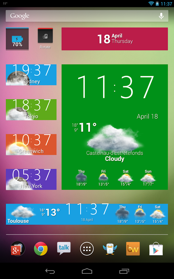 Beautiful Widgets Pro - screenshot