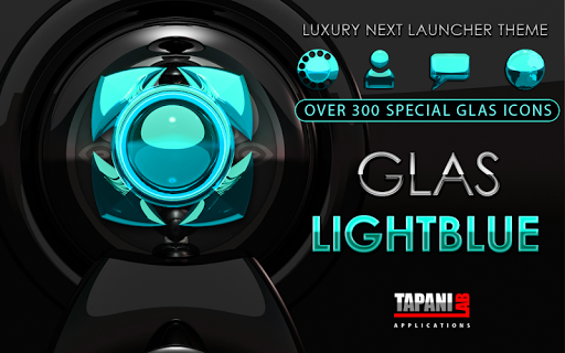 【免費個人化App】Next Launcher Theme glas Lblue-APP點子