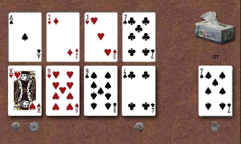 Caseys Solitaire Screen 1