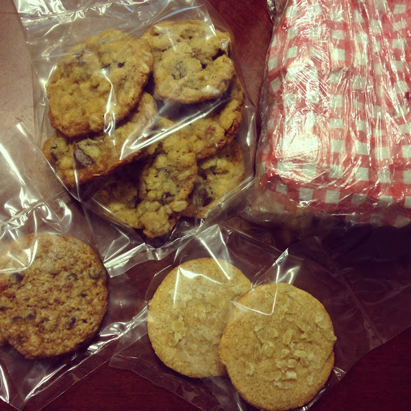 Gluten free cowboy cookies, paleo choc chip and maple ginger cookies