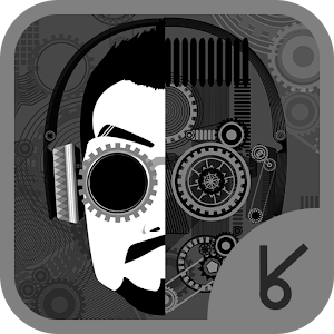 HD cyborg man_ATOM theme.apk 1.1