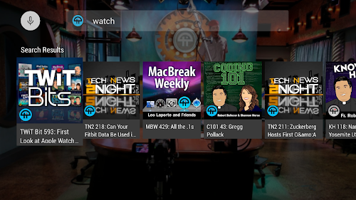 Android application TWiT.TV for Android TV screenshort