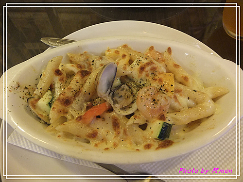 我的義大利~很失望的一餐~鹹死人的蝦仁