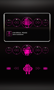 Poweramp Widget Pink Droid 5 Screenshots 1