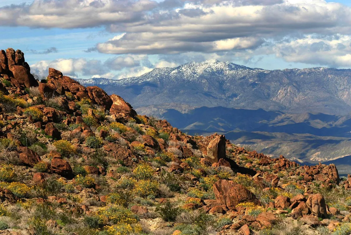 San-Diego-Anza-Borrego - Anza-Borrego mountain landscape, near San Diego.