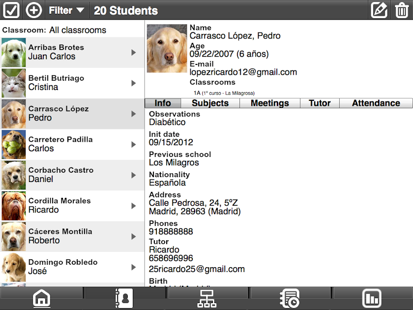 My Students PRO Screen 2