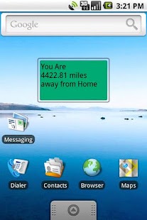 Android application Miles Away screenshot