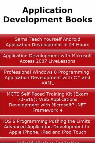 Application Development Books