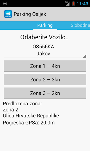 Parking Osijek GPS