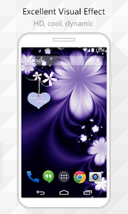 Purple Flower Live Wallpaper