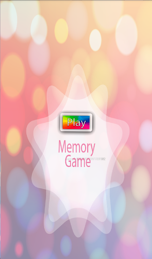 «Memory Game» - Jeu de mémoire