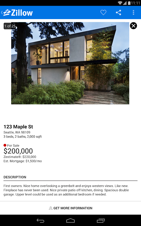 Zillow Real Estate & Rentals screenshot