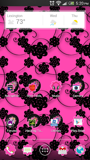 Floral Print Pink Theme