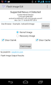 Screenshot Flash Image GUI v1.6.6