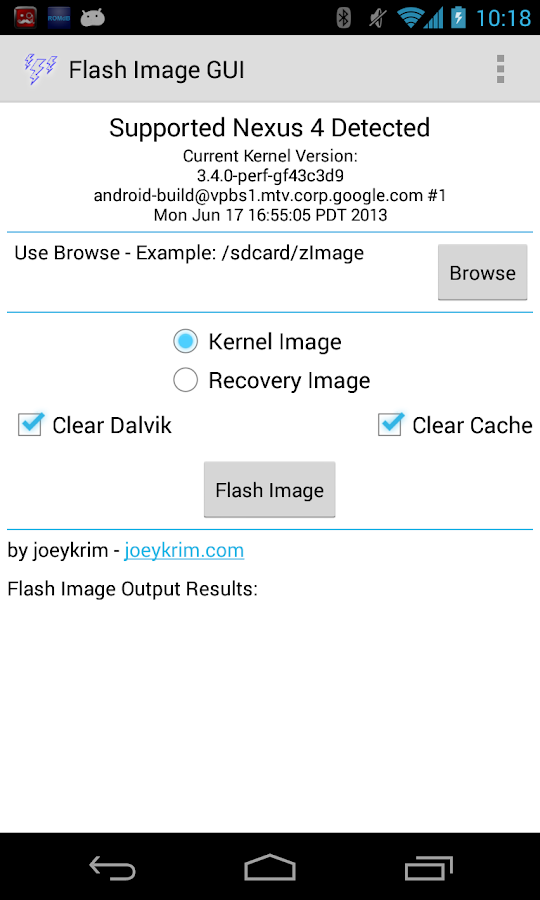 Flash Image GUI - screenshot