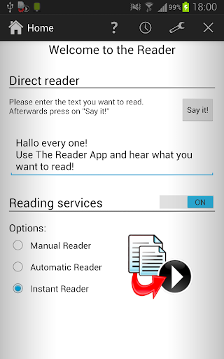 The Reader Text-to-Speech App