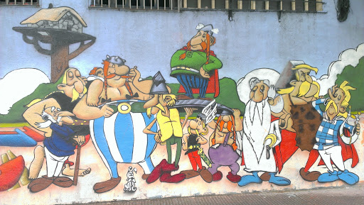 Leganés, Graffiti Asterix & Obelix and Partners 