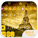 Golden Paris Emoji Keyboard Apk