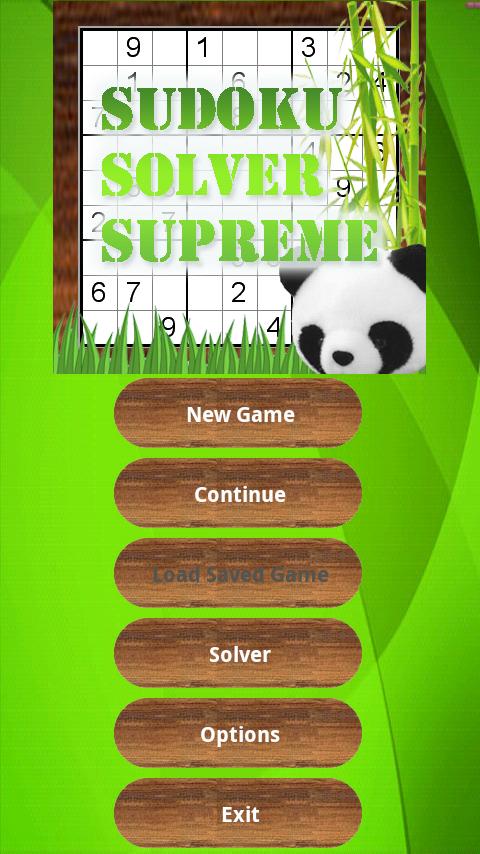 Sudoku Solver Game 9x9 16x16 Screen 1