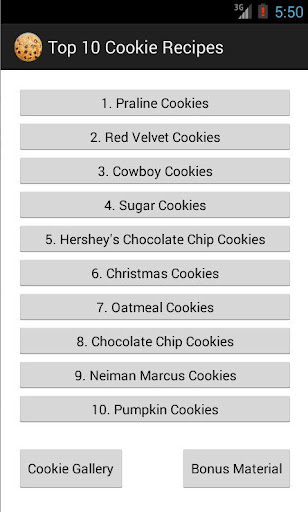 Top 10 Cookie Recipes