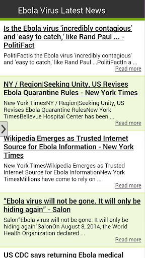 Ebola Virus Latest News