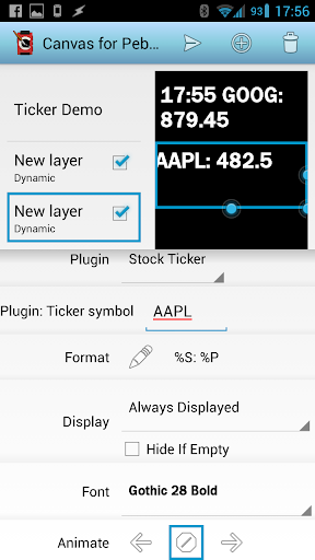 Stock Ticker plugin for Canvas