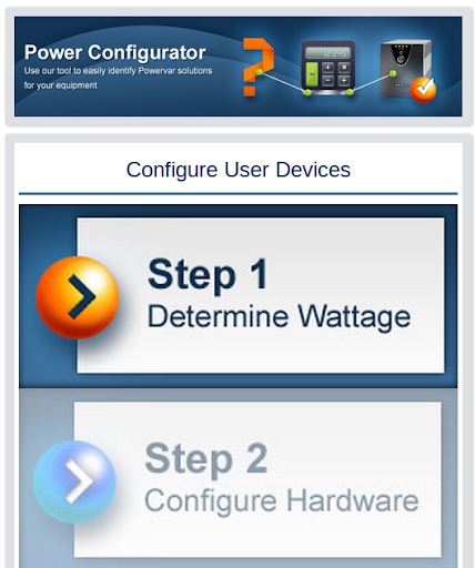 Powervar Configurator