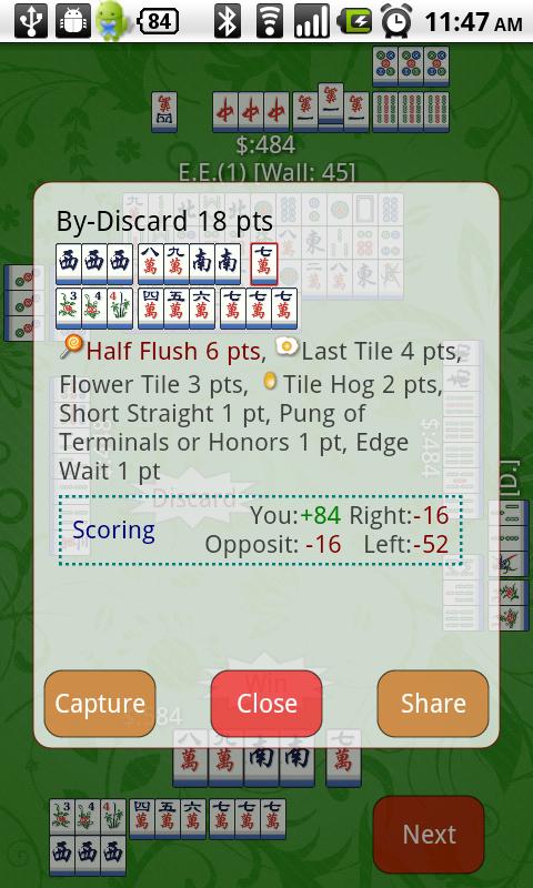 Android application Mahjong and Friends screenshort