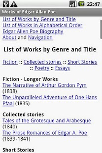 Works of Edgar Allan Poe Screenshots 0