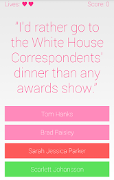 Quotes Quiz: Celebrities poster 2